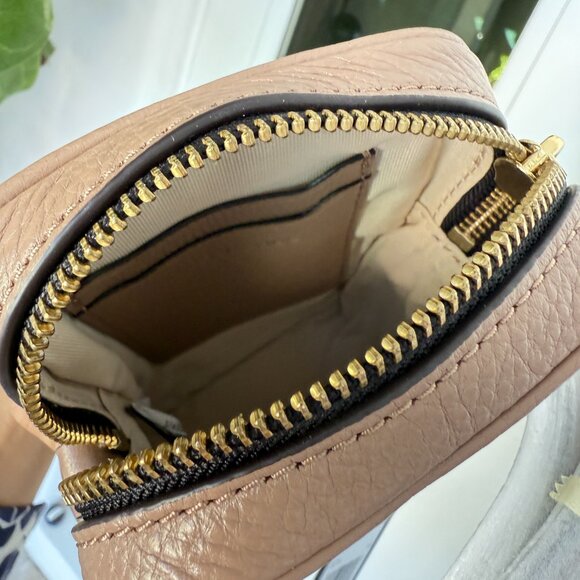 Marc Jacobs THE MOTO SHOT CROSSBODY PHONE CASE S163L01RE21 Dusty Beige - Picture 10 of 13